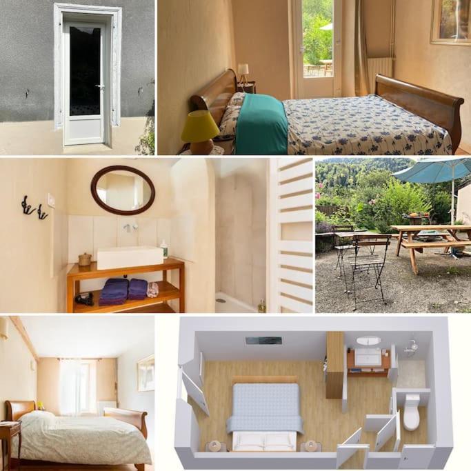 Chambre Double Cosy - Gite De La Louve Fougax-et-Barrineuf Exterior photo